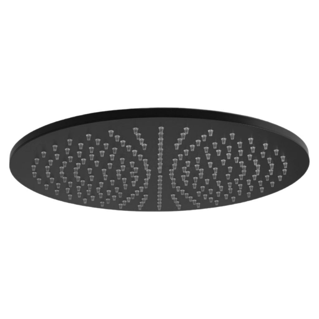 Soffione tondo in ottone nero opaco modello master  1/2 - 1 getto - ?225mm  Rubinetteria paffoni spa