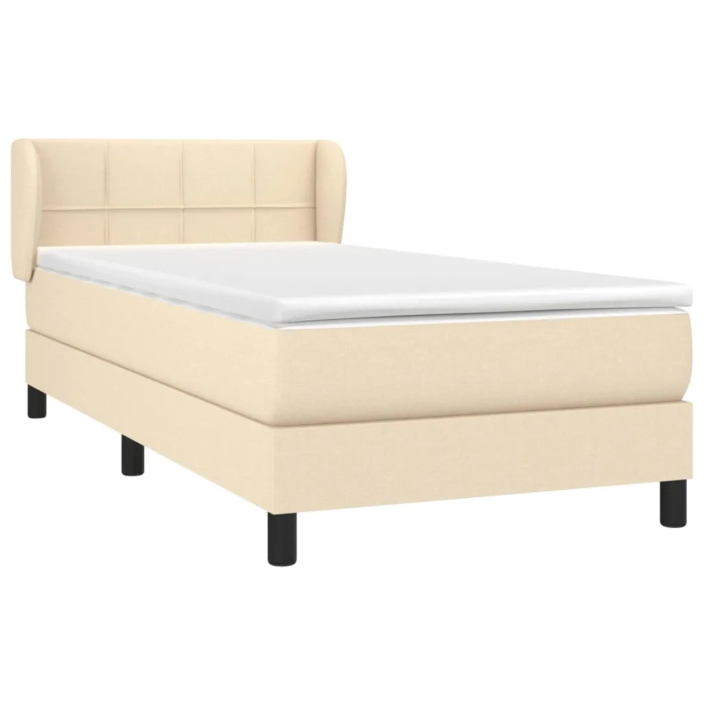 Giroletto a Molle con Materasso Crema 100x200 cm in Tessutocod mxl 73997