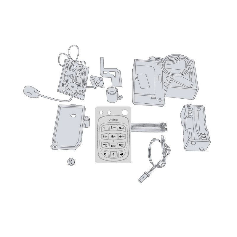 Cisa 07114.17.0 Kit Conversione Cassaforte Digit a Digit Vision 6V serie 82610 82650 82710 82750