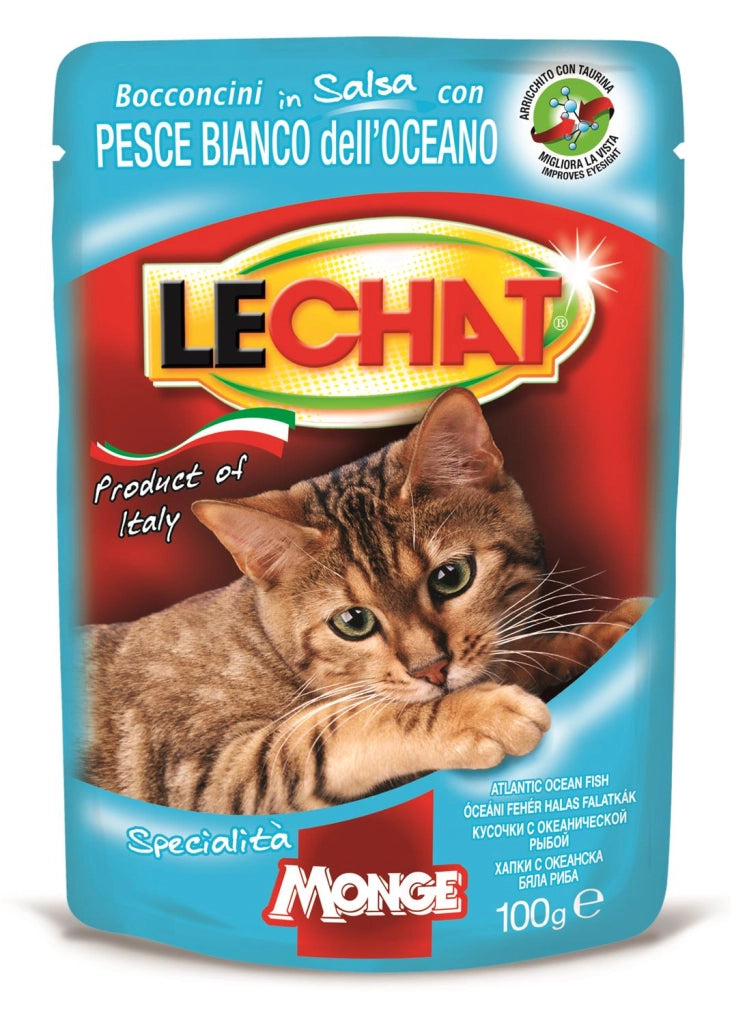 LECHAT BOCCONCINI IN SALSA 100 GRAMMI PESCE BIANCO