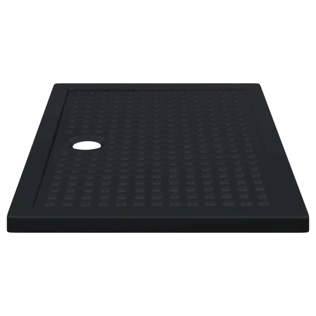 Vassoio base doccia con punti Nero 120 x 80 x 4 cm ABS CFW5058373