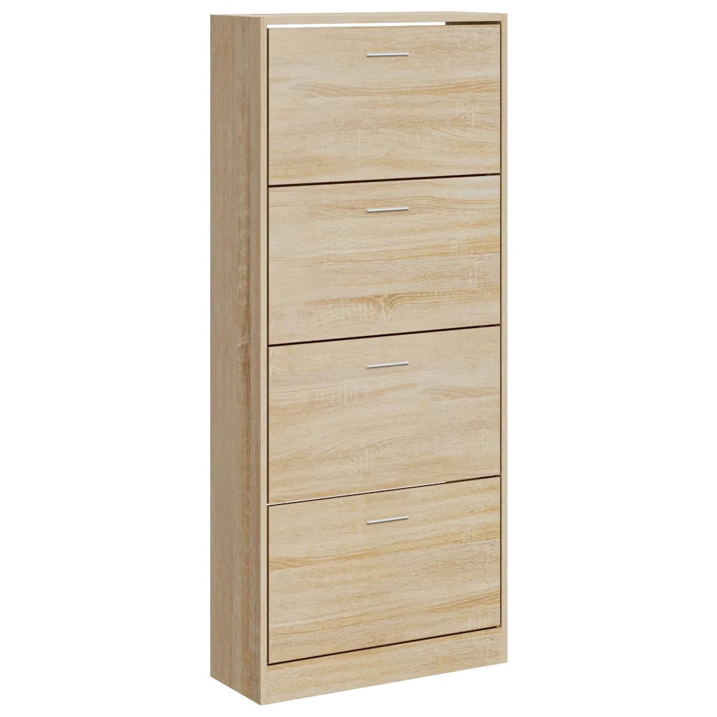 Scarpiera Rovere Sonoma 63x24x147 cm in Legno Multistrato 342543