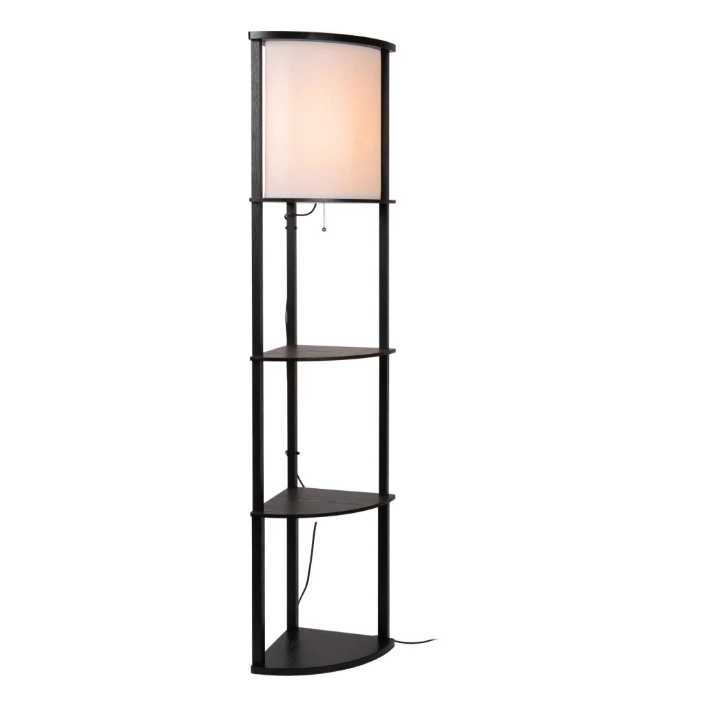 Lampada da terra MENNO scandinava 1xE27 nera crema Lucide