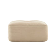 Pouf Cordelia ¨C Minimal ¨C Beige velluto a coste
