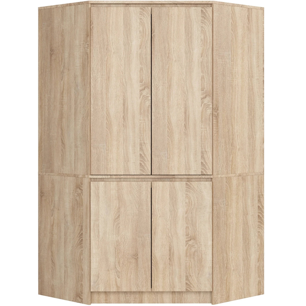 Armadio ad angolo AKORD S100 Sonoma Quercia 100 cm 4 ante 100x50x180 cm