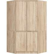 Armadio ad angolo AKORD S100 Sonoma Quercia 100 cm 4 ante 100x50x180 cm
