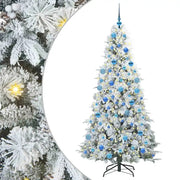 Albero di Natale | Decorazioni natalizie Artificiale con Rami Pieghevoli Bianco 180 cm
