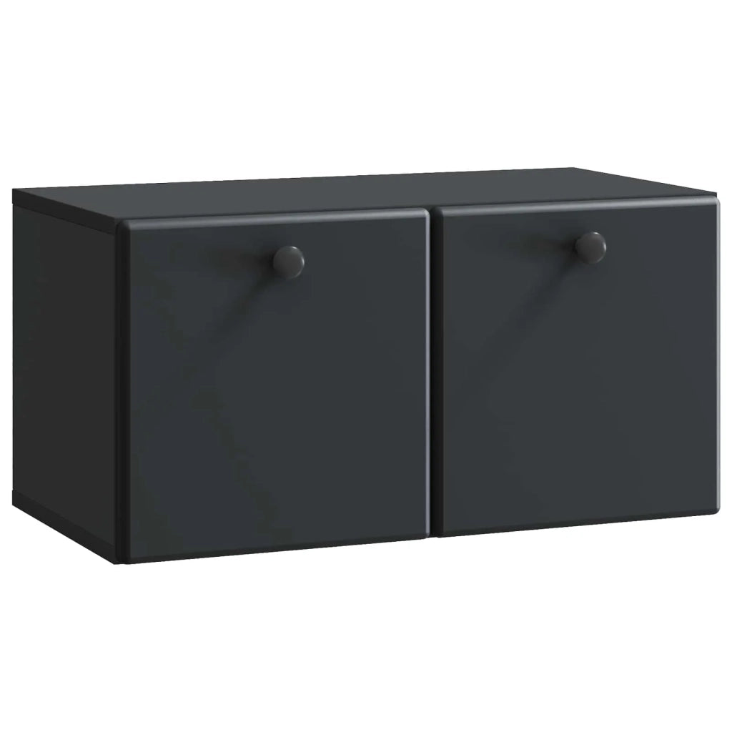Mobile Porta TV da Muro 59,5 x 31 x 30 cm Nero 899216
