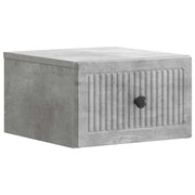 Mobiletto da notte a muro Grigio Cemento 33 x 34,5 x 20 cm 897921