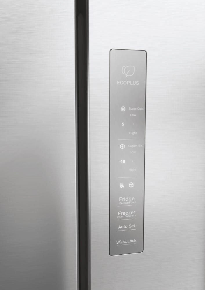 Haier Multidoor HCR3818ENMM ClasseE 467lt-Platino, Stainless steel