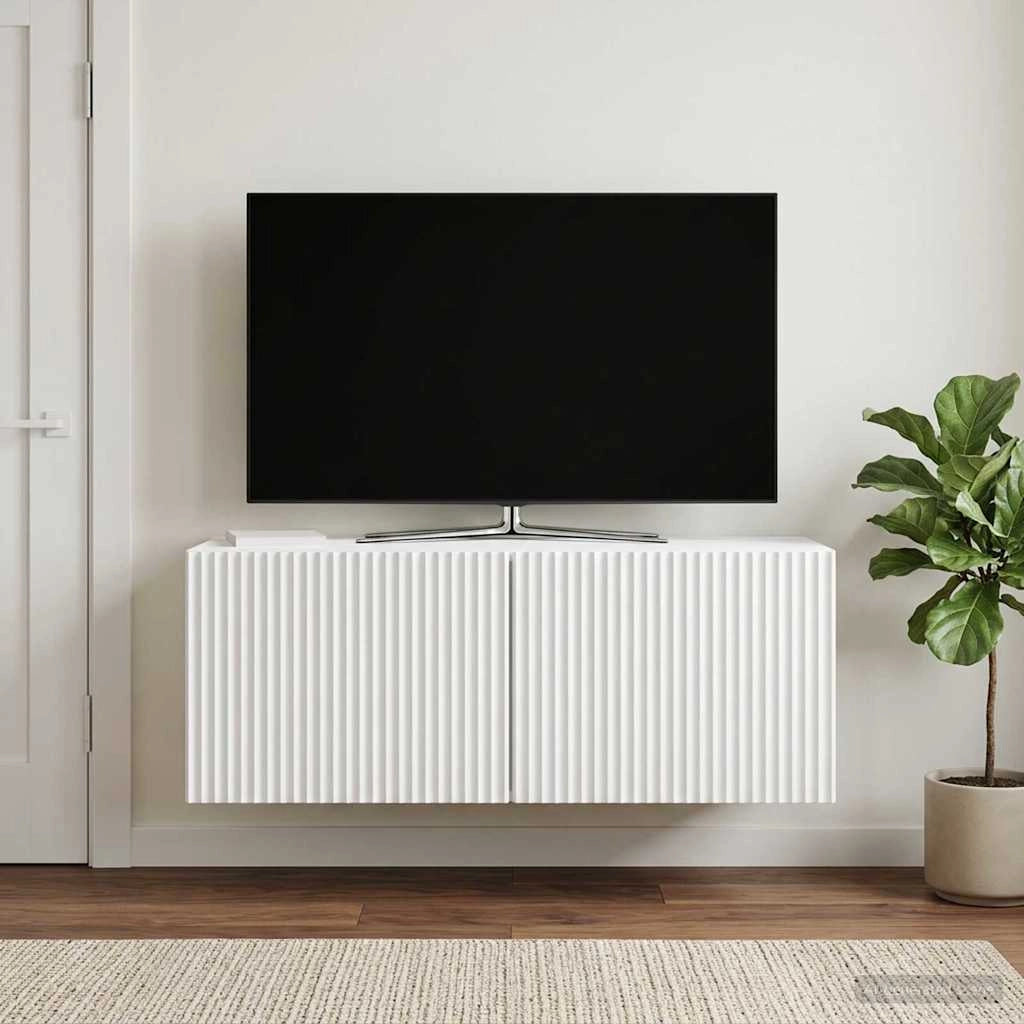 Mobile Porta TV da Muro Bianco 78,5 x 31 x 30 cm 898545