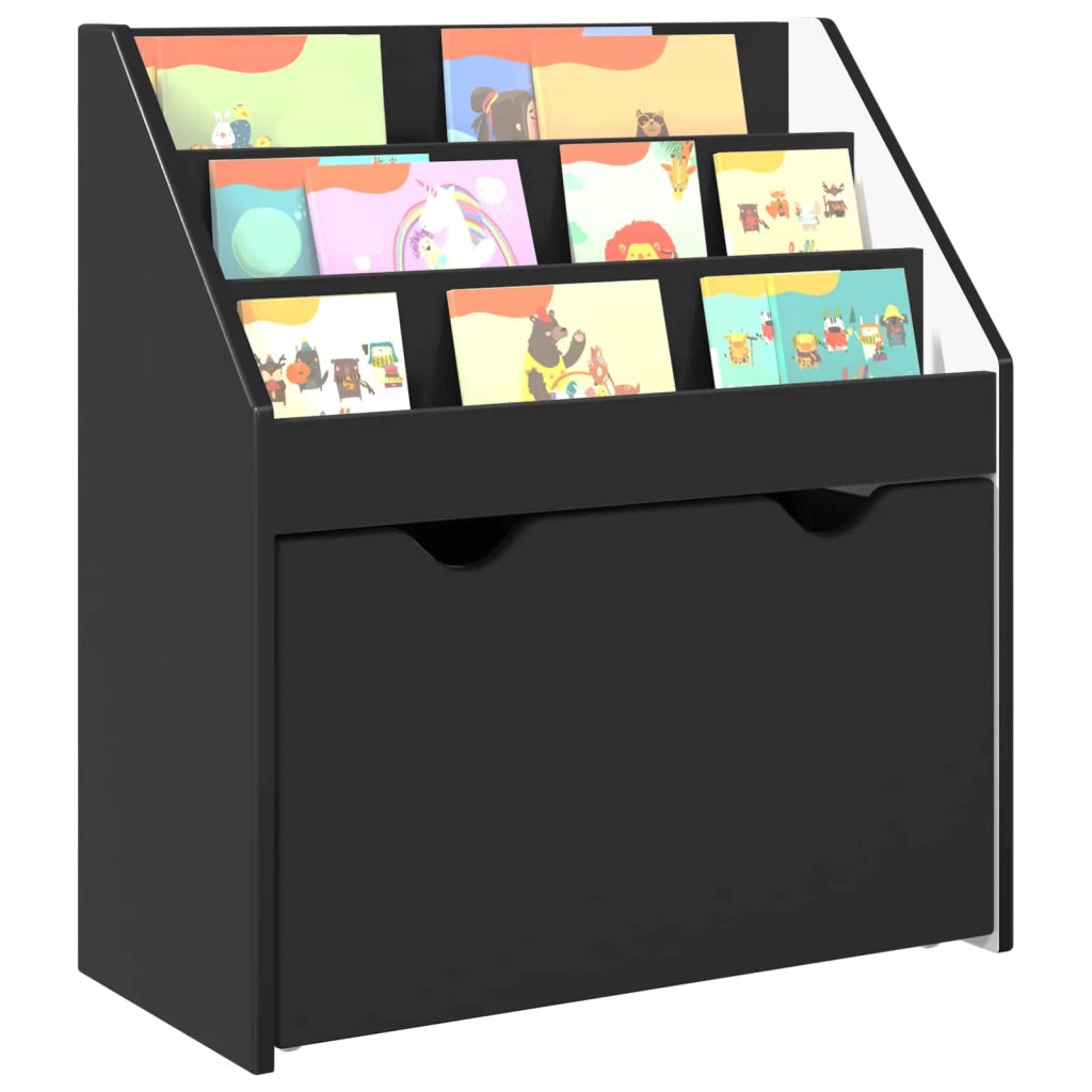 Libreria per Bambini Nero 60 x 29,5 x 69 cm Legno multistrato 892390