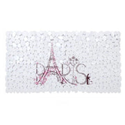 Trade Shop - Tappeto Tappetino Pvc Scritta Paris Antiscivolo Vasca Bagno Doccia 67x36cm 87045 -