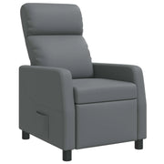 Poltrona reclinabile Grigio Similpelle 42035072