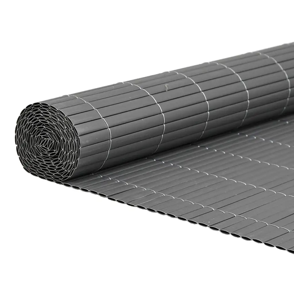 Recinzione da Giardino Bifacciale Grigia 1,8x3 m in PVC 42002622