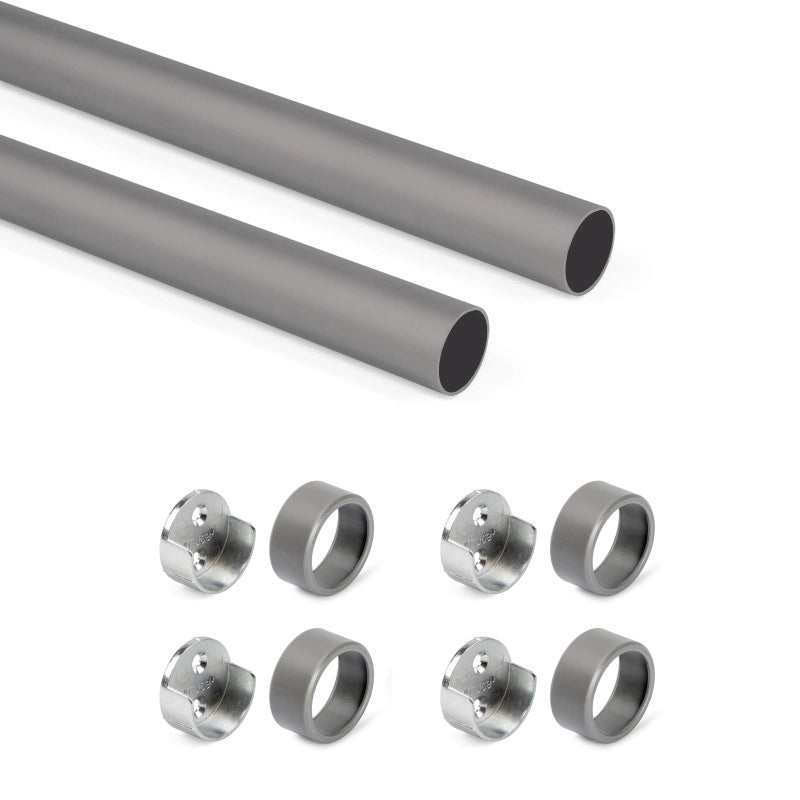 Set di spessori laterali per appendiabiti per armadio Hang, Tecnoplastica, Verniciato Moka