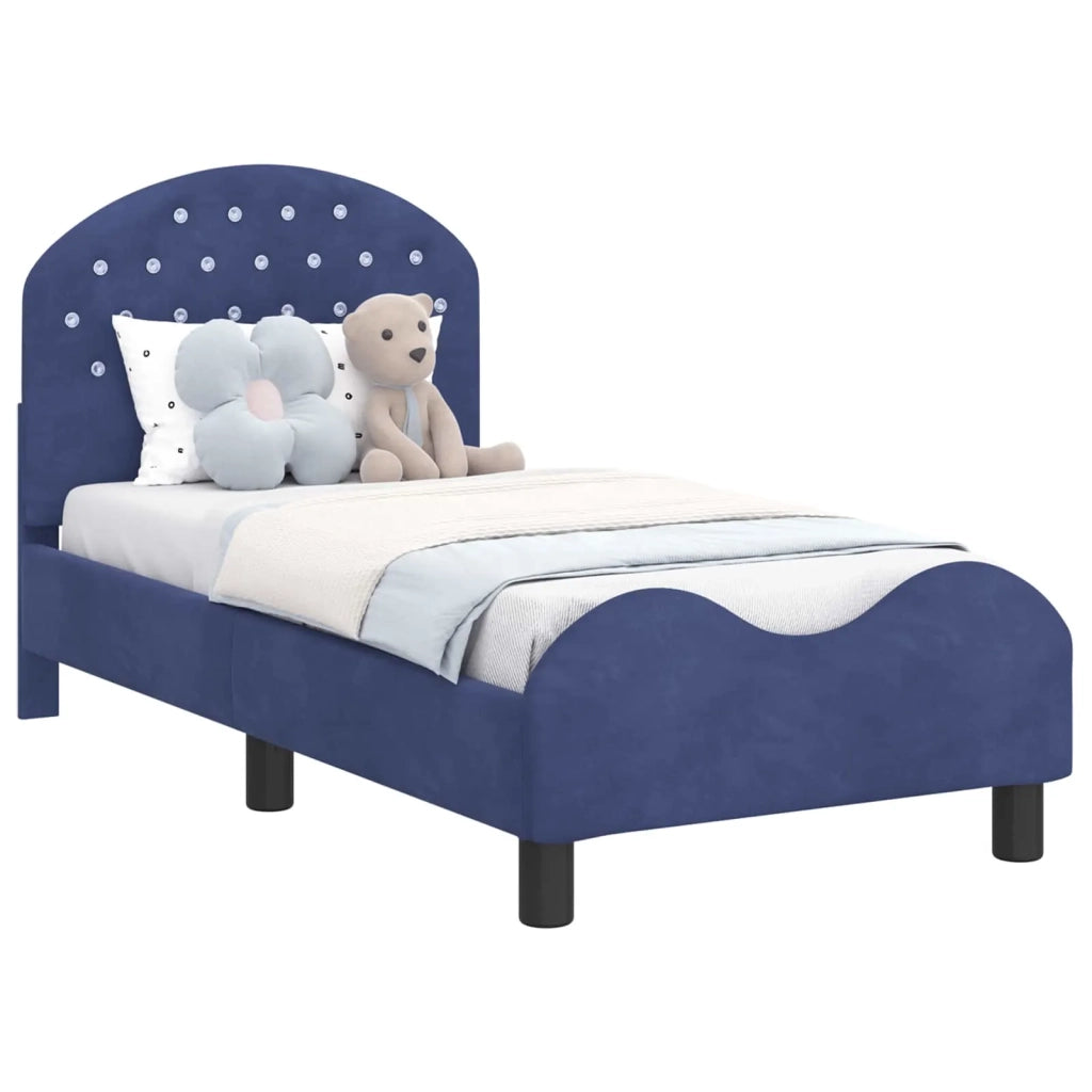 Struttura letto per bambini con testata-Giroletto per bambini Blu Polizia 70 x 140 cm 573494