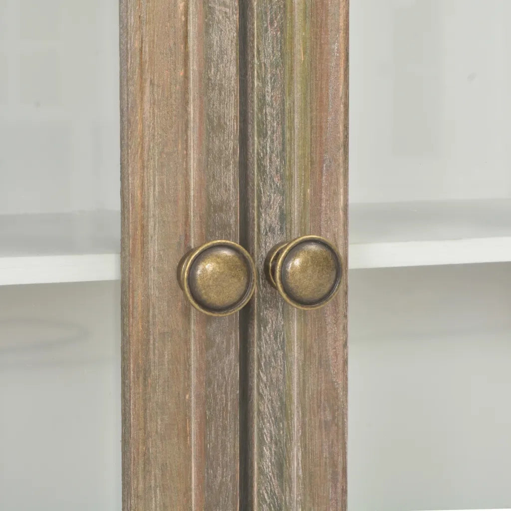 Armadietto Bianco 49x22x59 cm in Legno Massello cod mxl 76036