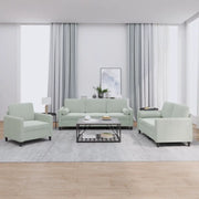 Set di Divani 3 pz con Cuscini Grigio Chiaro in Vellutocod mxl 128147