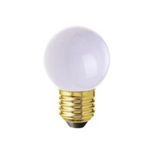LAMPADINA BIANCA LED, E27, GLOBETTA G45, 1W, 130 LM, COLORE CALDO 2700K, CLASSE A++, NON DIMMERABILE