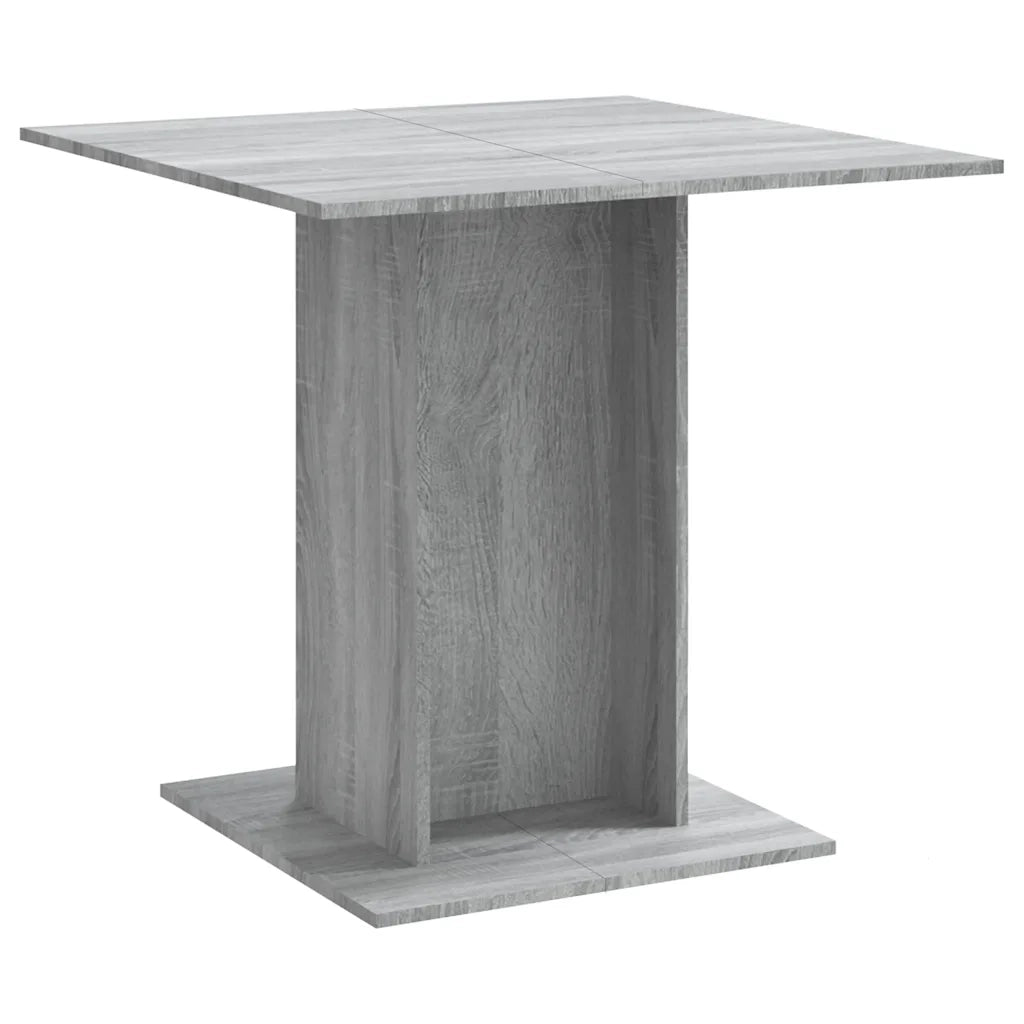 Tavolo da Pranzo grigio sonoma 80x80x75 cm in Legno Multistrato 825823