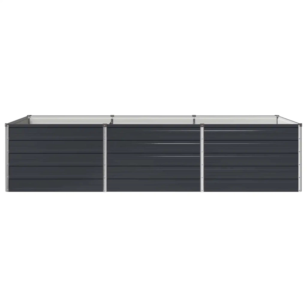 Letto rialzato da giardino Antracite 240 x 80 x 55 cm 8006411