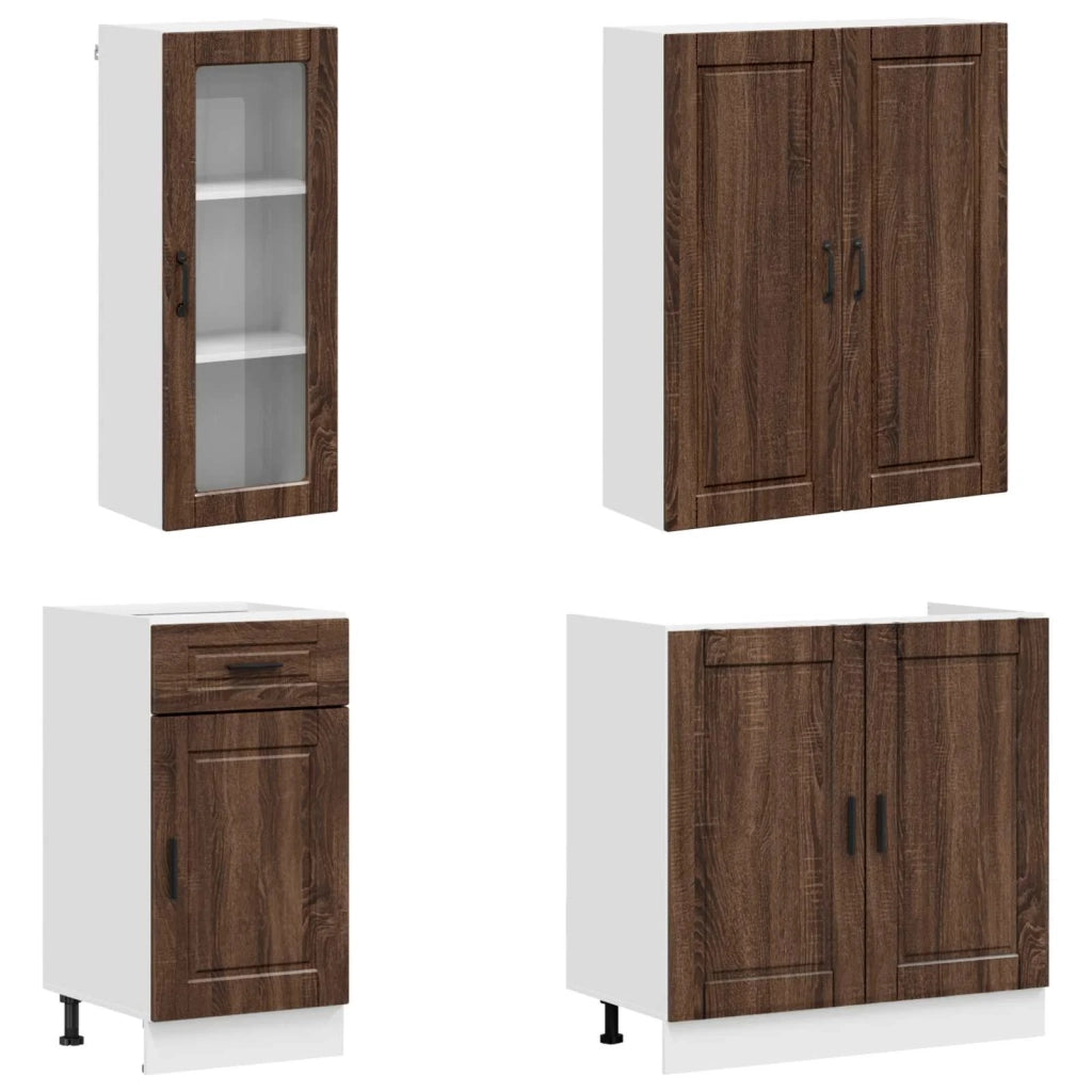 Unità Cucina PORTO 8 pcs Rovere Marrone Legno ingegnerizzato 3438428