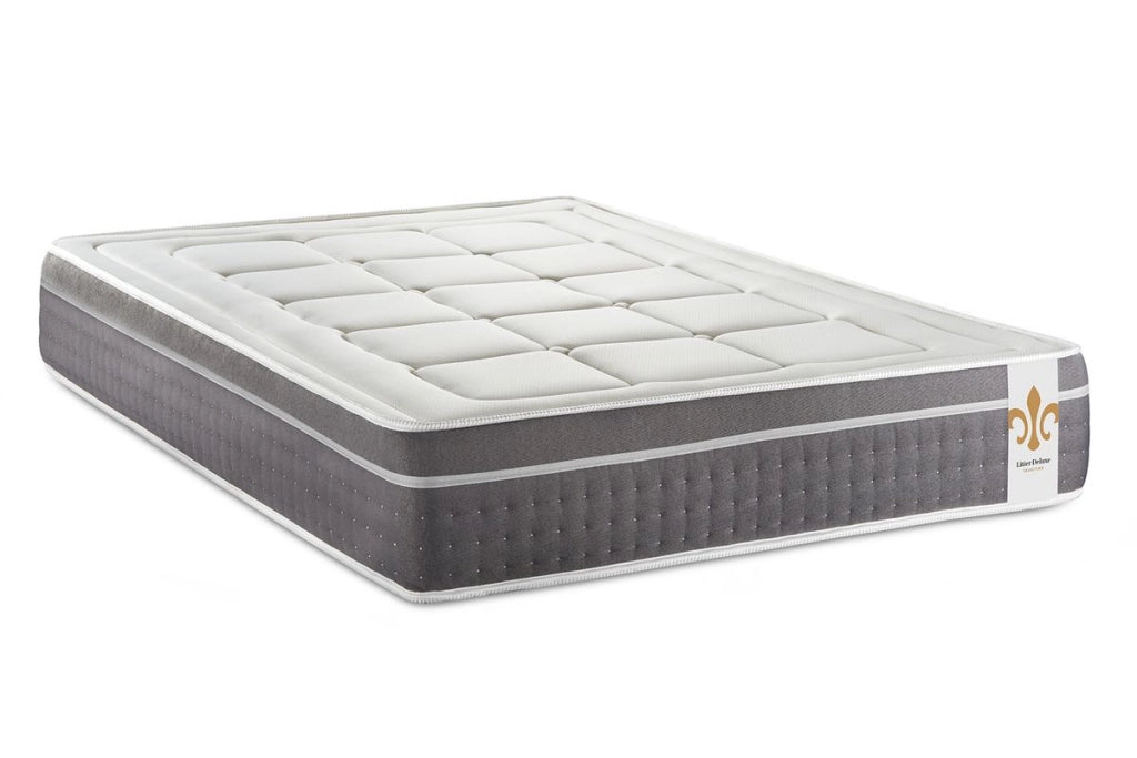 Materasso 200x200 cm a molle insacchettate e memory foam - Trente