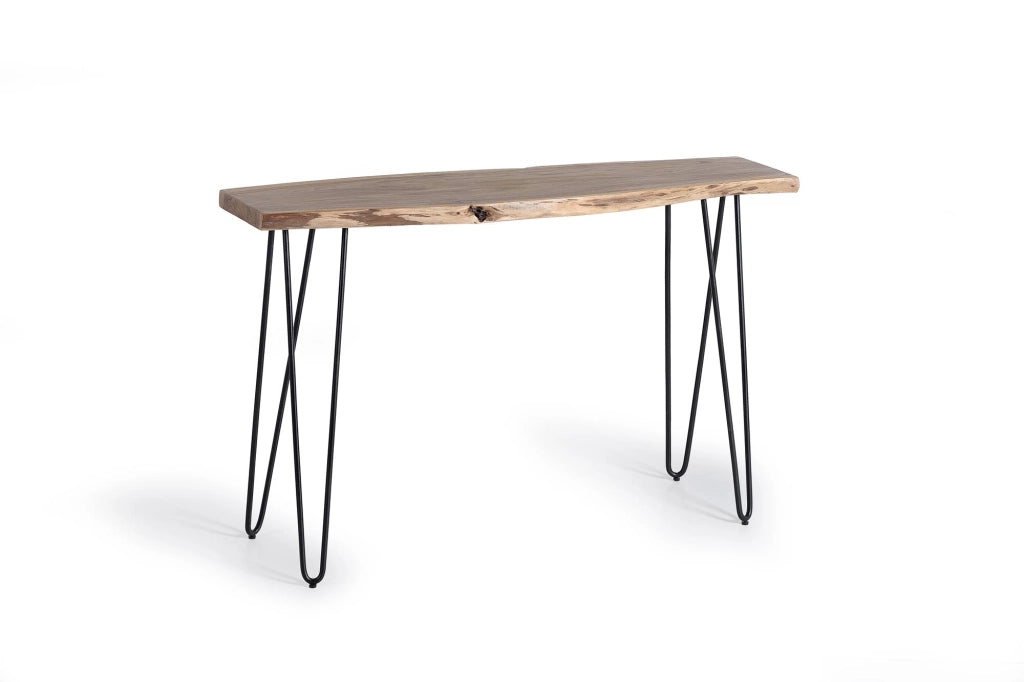 Consolle realizzata in legno massello di acacia