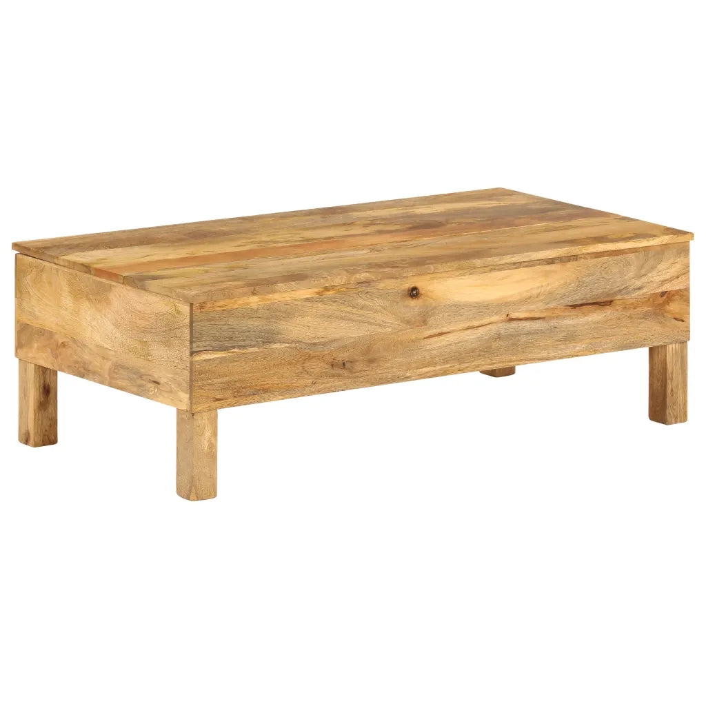 Tavolino da CaffÃ¨ in Legno Massello di Mango 110x55x35 cm cod mxl 14592