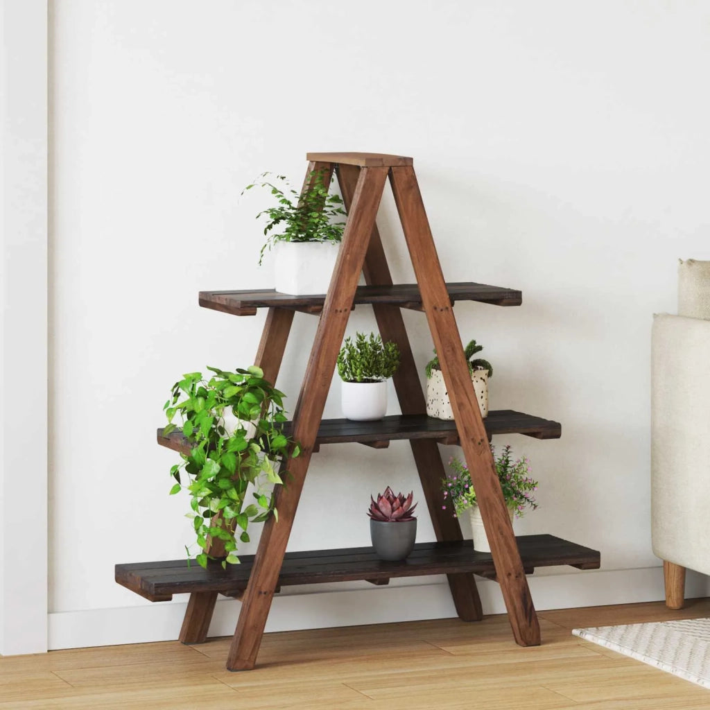 Scaffale pieghevole con lo scaffale Marrone 79.5 x 35 x 112 cm CFW7890877