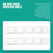 Copertura per griglia rettangolare per ventilazione - 2 pezzi - ABS anti UV - 450x70mm - per caravan/RV/marino - materiali di alta qualità - griglia