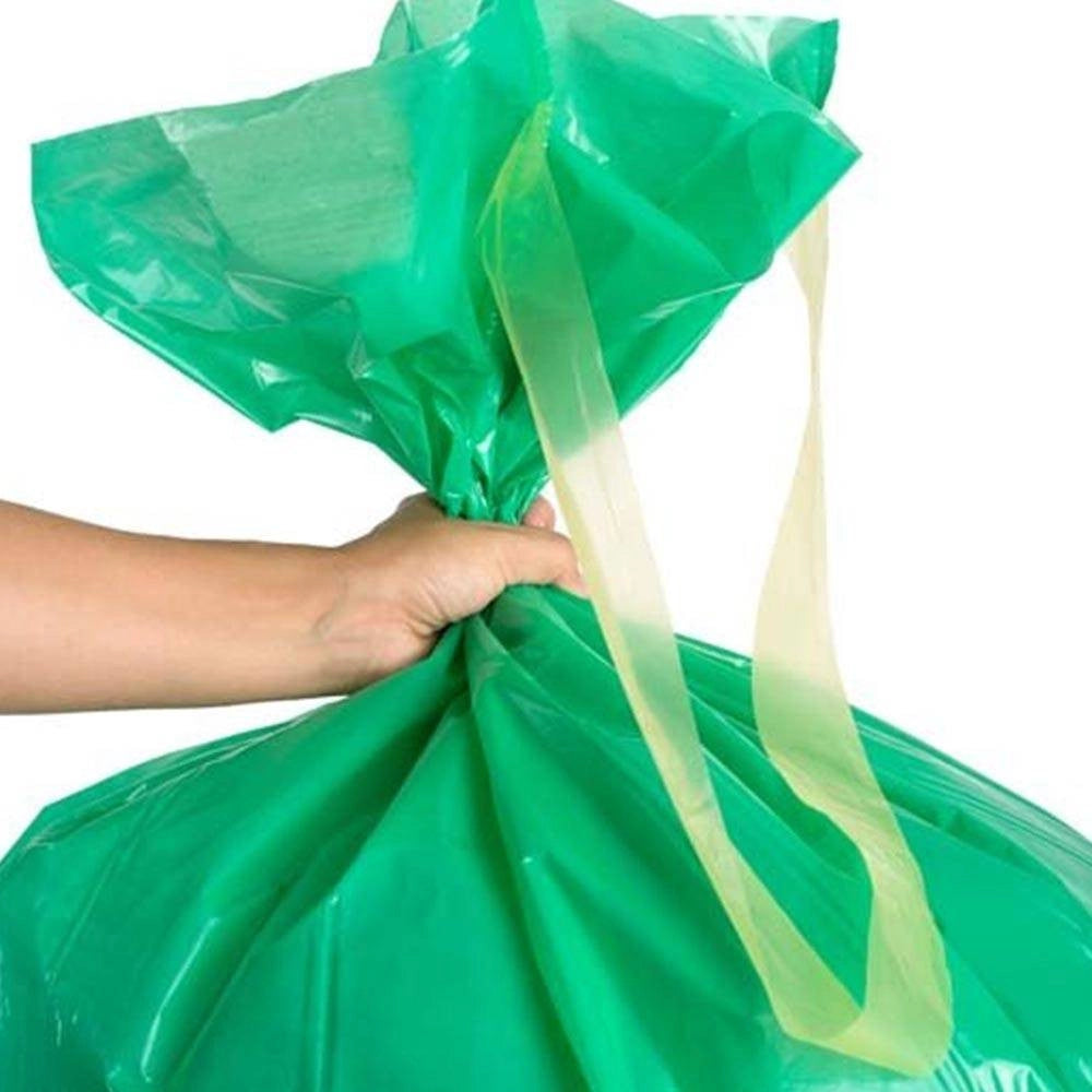 Trade Shop - Rotoli Sacchetti Spazzatura Sacco Giardinaggio 150lt 80x120cm Con Laccetti 20pz -