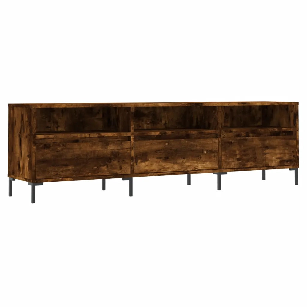 vidaXL Mobile Porta TV Rovere Fumo 150x30x44,5 cm in Legno Multistrato