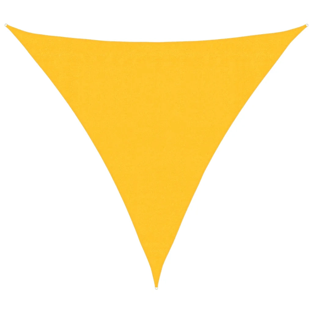 Vela Parasole 160 g/m² Gialla 3,6x3,6x3,6 m in HDPE 311583