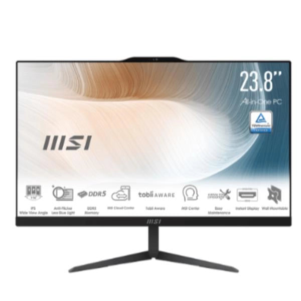 Msi pc aio 23,8 black intel core 5 120u 16gb 512gb ssd win 11 pro - 9S6-AE0721-2284