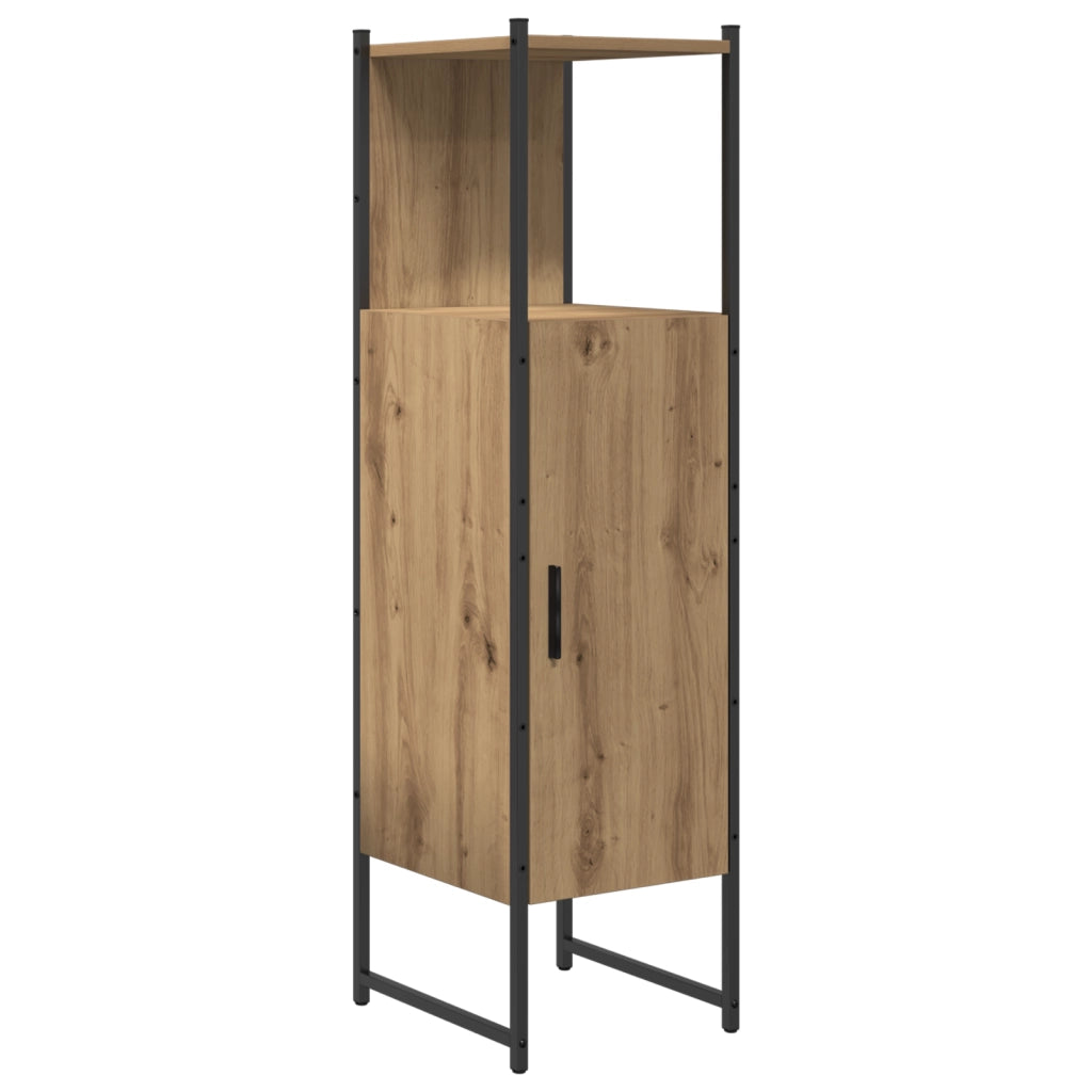 Set mobili bagno 4 pezzi in rovere artigianale in legno ingegnerizzato