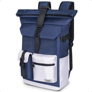 Zaino Portatile con Tasca per Laptop 17 Pollici, 27L Zaino Grande per Uomo e Donna, Borsa da Scuola con Tasca per Laptop, Zaino per Viaggi e Escursioni in Blu
