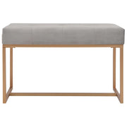 Panca 80 cm in Velluto Grigio 247558