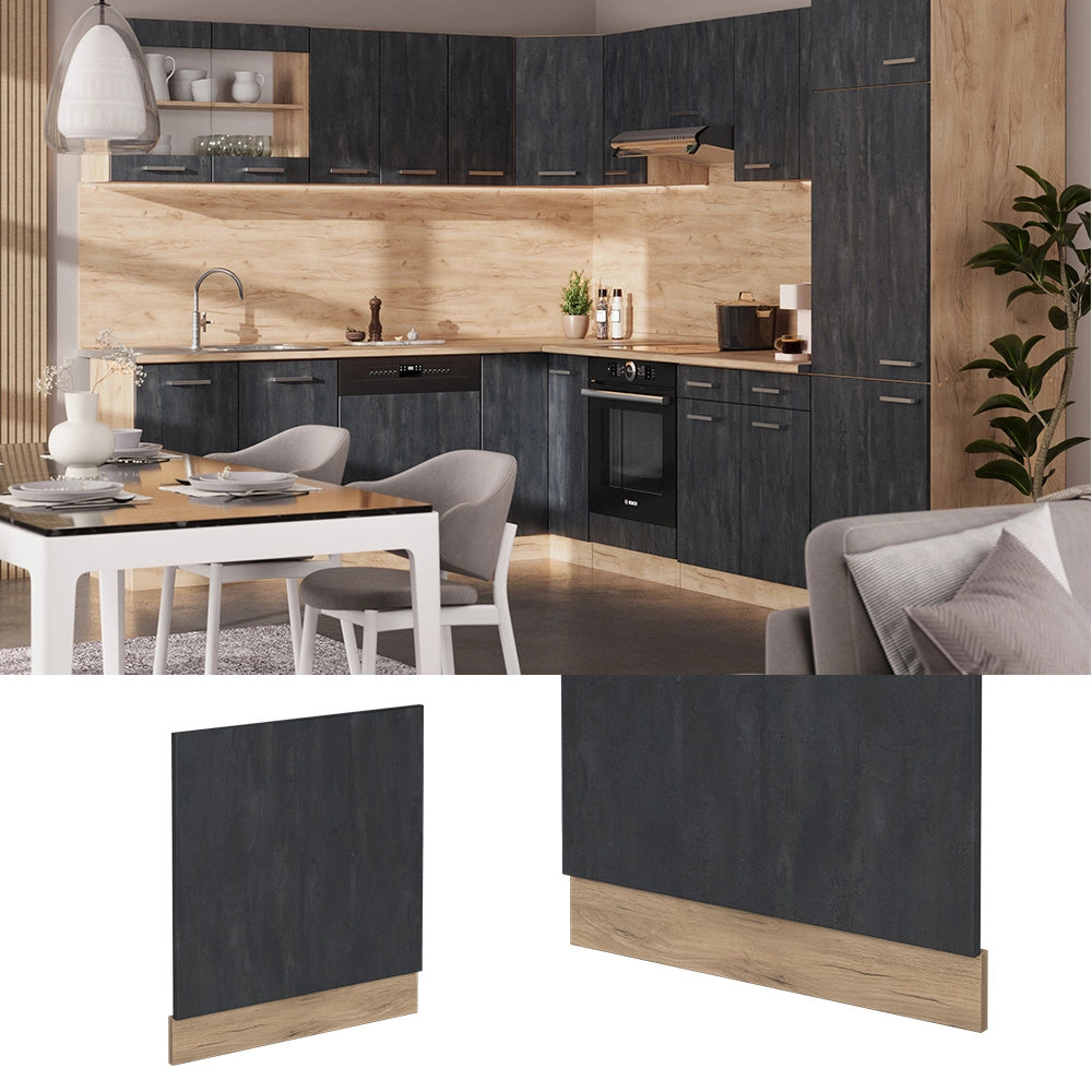 Vicco Pannello frontale Calcestruzzo nero 60 cm PL Rovere