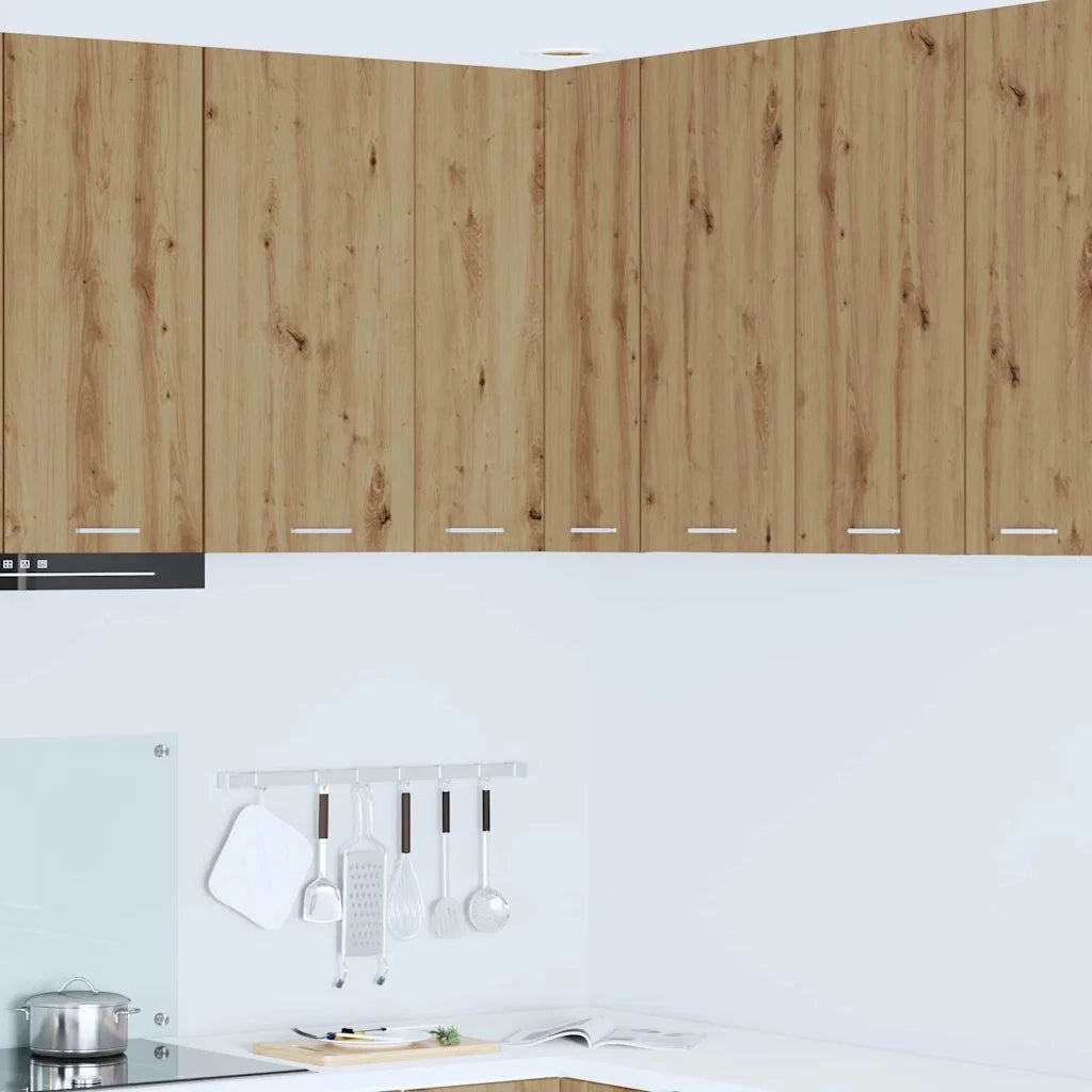 Armadio pensile Rovere Artigiano e Bianco 57 x 57 x 80 cm