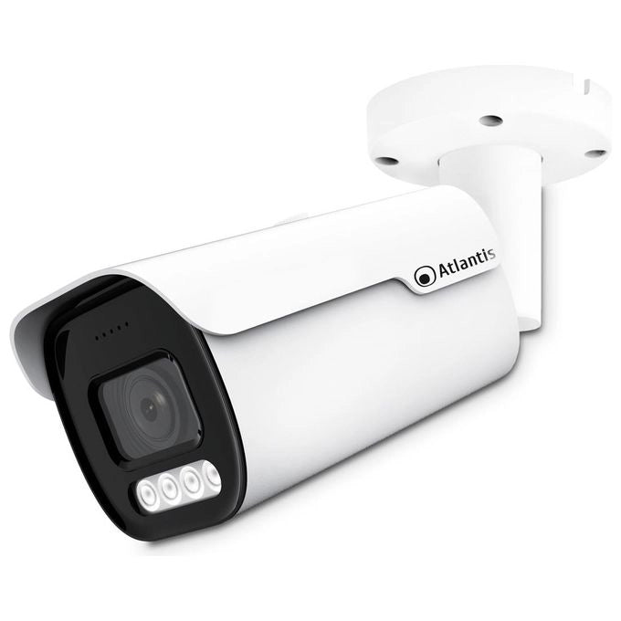 Atlantis A11-UX1014A-BPVM ULTRAPLEX Telecamera IP PoE Bullet 8MP Varifocale Motorizzata 2.7-13.5mm IR 30m IP67 colore Bianco