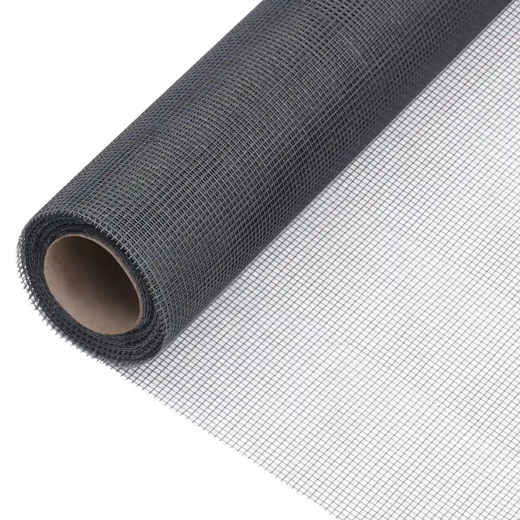 Zanzariera in Fibra di Vetro 80x1000 cm Grigia 150869