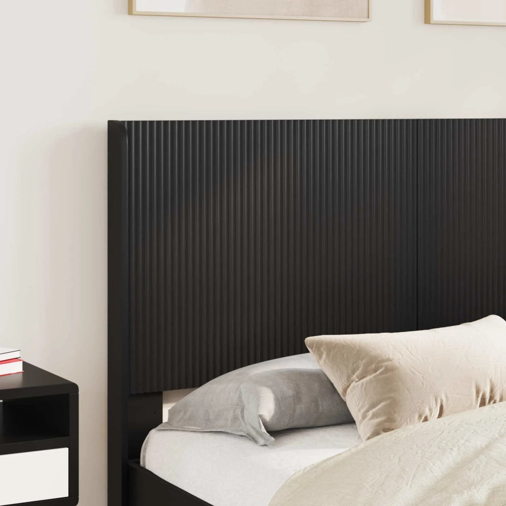 Struttura del letto con stoccaggio e testata Nero 135 x 190 cm 3414118