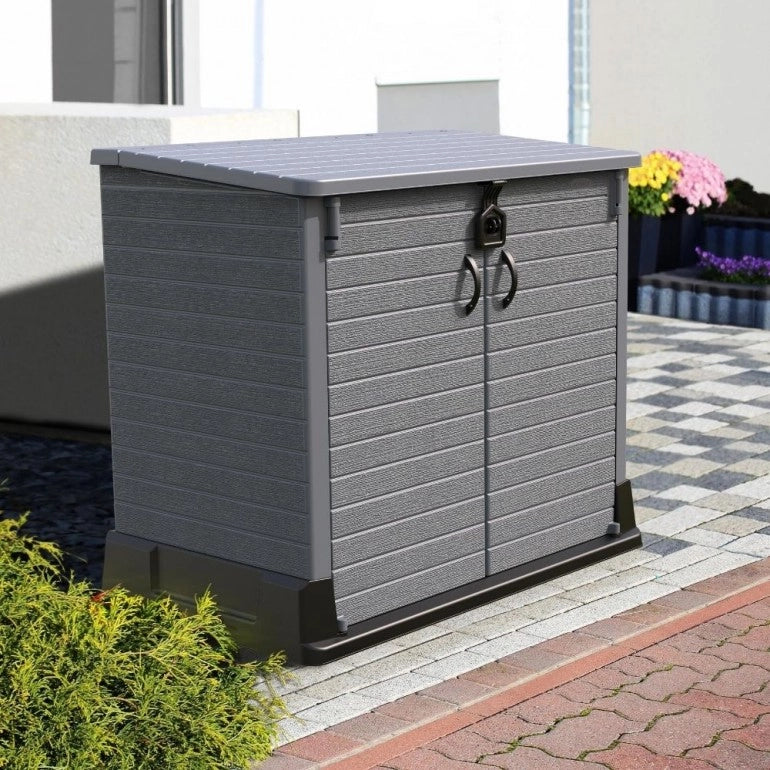 StoreAway 850L grigio: la tua soluzione elegante per la copertura dei bidoni della spazzatura