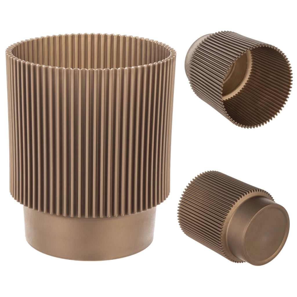 Vaso da fiori KADAX 13 cm, copripianta, vaso da fiori in plastica color oro