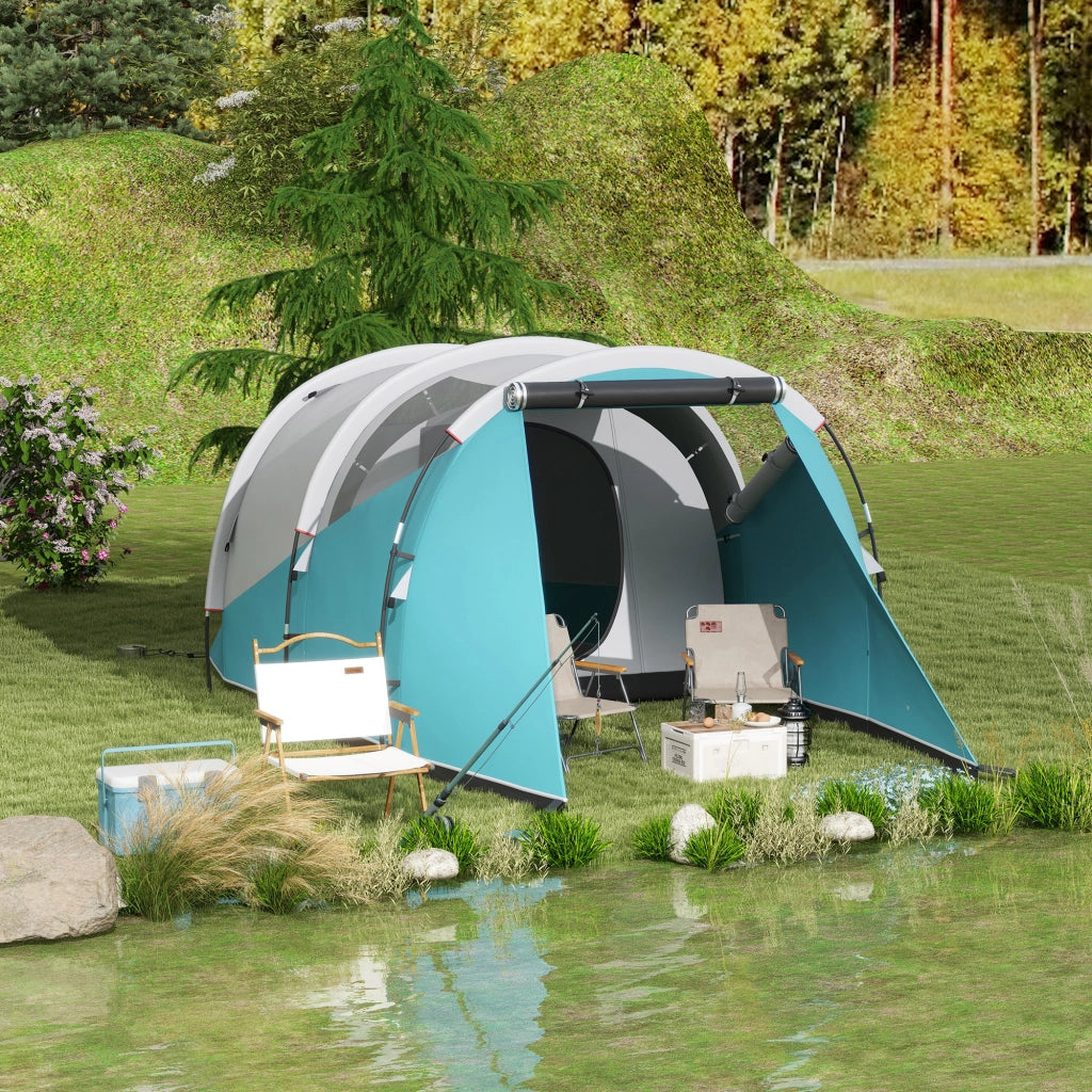 Tenda da campeggio 3 posti ¨C zephmum ¨C 460x260x190 cm blu