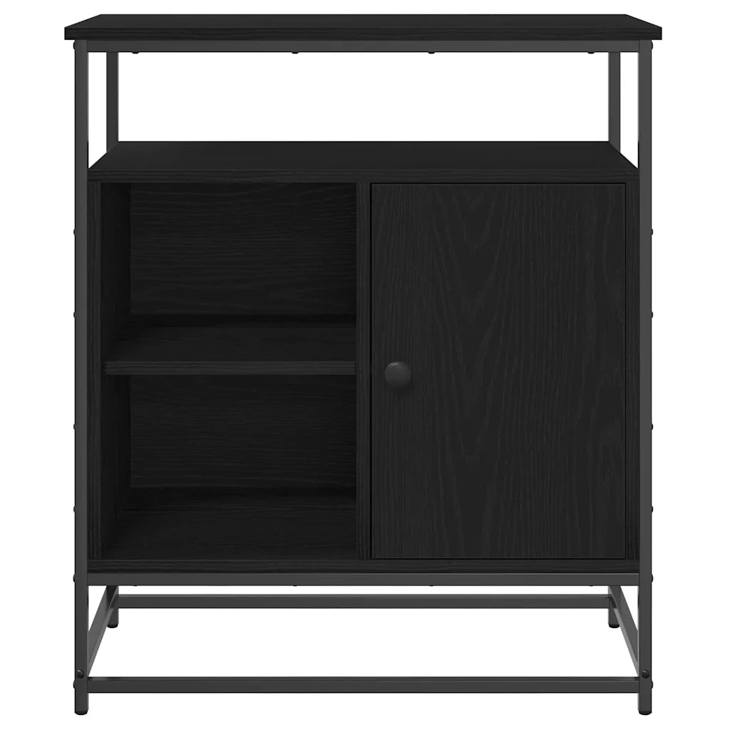 Credenza-Buffet-Armadio da cucina Rovere nero 69 x 35 x 80 cm Legno multistrato