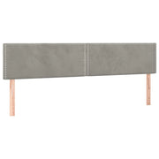 Testiera | Testata Grigio Chiaro 200x5x78/88 cm in Velluto