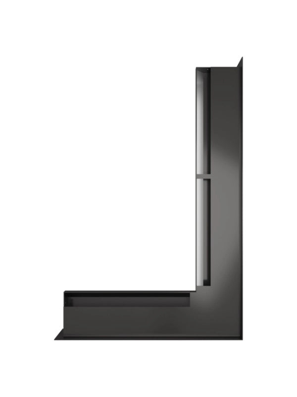 Griglia di ventilazione Angolare per camino 60x600x400 - Loft Angle destra grafite